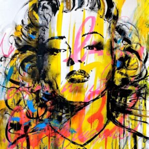 Marilyn Monroe Pop Art Yellow